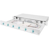 Digitus Fiberoptisk samleboks, 1U, udstyret, 6x LC DX, OM3, Splejse boks 