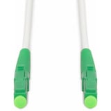 Digitus Glasfiber-simplex-patchkabel, stålforstærket, singlemode, LC/APC > LC/APC Hvid
