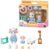 EPOCH Sylvanian Families - Marshmallow mus badeleg sæt, Bygge legetøj 