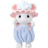 EPOCH Sylvanian Families - Marshmallow mus badeleg sæt, Bygge legetøj 