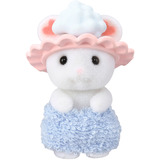 EPOCH Sylvanian Families - Marshmallow mus badeleg sæt, Bygge legetøj 