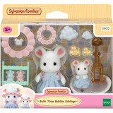 EPOCH Sylvanian Families - Marshmallow mus badeleg sæt, Bygge legetøj 