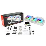 Enermax ELC-LMT360-W-ARGB Computerkølesystem Processor Alt-i-en væskekøler 12 cm Hvid 1 stk, Vandkøling Hvid, Alt-i-en væskekøler, 12 cm, 72,1 kubikfod/min., Hvid