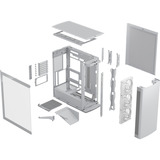 Fractal Design Define One Light TG Clear Tint, Towerkabinet Hvid