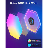 Govee Glide Hexa ProLight Panels 10-pak, LED lys Hvid, Intelligent væglampe, Wi-Fi/Bluetooth, Flerfarvet, LED, Flere, 72 W