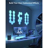 Govee Glide Hexa ProLight Panels 10-pak, LED lys Hvid, Intelligent væglampe, Wi-Fi/Bluetooth, Flerfarvet, LED, Flere, 72 W