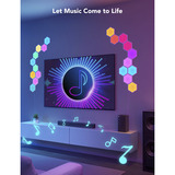 Govee Glide Hexa ProLight Panels 10-pak, LED lys Hvid, Intelligent væglampe, Wi-Fi/Bluetooth, Flerfarvet, LED, Flere, 72 W