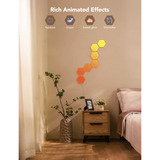 Govee Glide Hexa ProLight Panels 10-pak, LED lys Hvid, Intelligent væglampe, Wi-Fi/Bluetooth, Flerfarvet, LED, Flere, 72 W