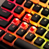 HyperX Gaming-tastatur Sort, DE-layout, HyperX rød