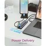ICY BOX 61171, USB hub antracit