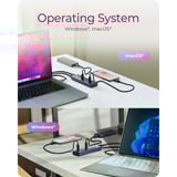 ICY BOX 61171, USB hub antracit