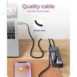 ICY BOX USB hub antracit