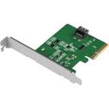 Icy Dock MB408A5 "EXLink" MCIO 4i (SFF-TA-1016) til PCIe 5.0 x4 adapter, Interface card 