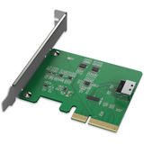 Icy Dock MB408A5 "EXLink" MCIO 4i (SFF-TA-1016) til PCIe 5.0 x4 adapter, Interface card 