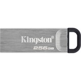 Kingston DataTraveler 256 GB Kyson USB Flash-drev, USB-stik Sølv, 256 GB, USB Type-A, 3.2 Gen 1 (3.1 Gen 1), 200 MB/s, Uden hætte, Sølv