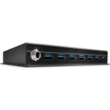 Lindy 43128 interface hub 5000 Mbit/s Sort, USB hub USB 3.2 Gen 1 (3.1 Gen 1) Type-A, 5000 Mbit/s, Sort, 0,8 m, 185 mm, 75 mm