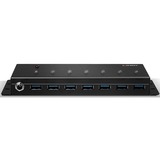 Lindy 43128 interface hub 5000 Mbit/s Sort, USB hub USB 3.2 Gen 1 (3.1 Gen 1) Type-A, 5000 Mbit/s, Sort, 0,8 m, 185 mm, 75 mm