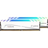 Mushkin Redline Lumina hukommelsesmodul 16 GB 2 x 8 GB DDR4 3200 Mhz Hvid, 16 GB, 2 x 8 GB, DDR4, 3200 Mhz, 288-pin DIMM, Hvid