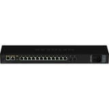 Netgear M4250-12M2XF Administreret L2/L3 2.5G Ethernet 1U Sort, Switch Administreret, L2/L3, 2.5G Ethernet, Fuld duplex, Stativ-montering, 1U