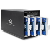 OWC ThunderBay 4 mini HDD/SSD kabinet Sort 2.5", Drev kabinet Sort, HDD/SSD kabinet, 2.5", SATA, Serial ATA II, Serial ATA III, 40 Gbit/sek., USB-tilslutning, Sort