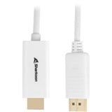 Sharkoon Adapterkabel Displayport 1.2 > HDMI 4K Hvid