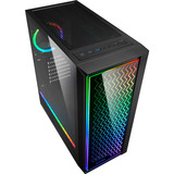 Sharkoon RGB LIT 200 Generaloverhalt, Towerkabinet Sort