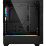 Sharkoon RGB LIT 200 Generaloverhalt, Towerkabinet Sort