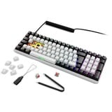 Sharkoon SKILLER SGK50 S2, Gaming-tastatur Hvid, DE-layout, Gateron red