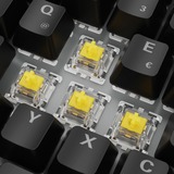 Sharkoon SKILLER SGK50 S3, Gaming-tastatur Sort, DE-layout, Gateron Yellow