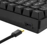 Sharkoon SKILLER SGK50 S3, Gaming-tastatur Sort, DE-layout, Gateron Yellow