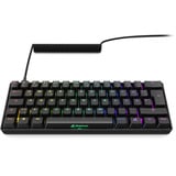 Sharkoon SKILLER SGK50 S4 Gen2, Gaming-tastatur Sort, DE-layout, Gateron Yellow
