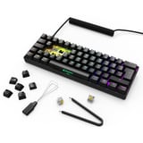 Sharkoon SKILLER SGK50 S4 Gen2, Gaming-tastatur Sort, DE-layout, Gateron Yellow