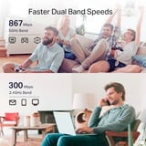 TP-Link RE335 Netværksgentager 867 Mbit/s Hvid, Repeater Netværksgentager, 867 Mbit/s, Wi-Fi, Ethernet LAN, Hvid