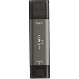 Team Group TX2MAX32TBT01, USB-stik Titanium/Sort