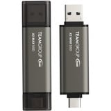 Team Group X2 MAX 2 TB, USB-stik Titanium/Sort