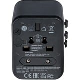 Verbatim 49544 strømstik adapter Universel Sort, Rejse stikkontakt Sort, Universel, Universel, Type A, Type B, Type C (eurostik), Type E (FR), Type F, Type G (UK), Type I (AU), Type J (CH),..., Type A, Type B, Type C, Type D (UK), Type E (FR), Type F, Type G (UK), Type H (IL), Type I (AU),..., 100 - 250 V, 50 - 60 Hz