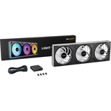 be quiet! Light Wings Pro IO 360mm, Sag fan Sort