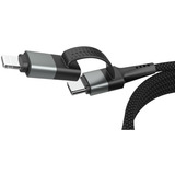 Ansmann Magnetisk 4i1 opladningskabel Sort