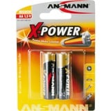 Ansmann Mignon AA Engangsbatteri Alkaline Engangsbatteri, AA, Alkaline, 1,5 V, 2 stk, Sort