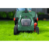Bosch Batteridrevet plæneklipper Rotak18V-34, 18 volt + startpakke + mulching-stik Grøn/Sort