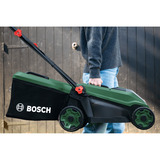 Bosch Batteridrevet plæneklipper Rotak18V-34, 18 volt + startpakke + mulching-stik Grøn/Sort