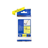 Brother TZE-FX641 etiketbånd Sort på gul TZ, Tape Sort på gul, TZ, Sort, Kina, 5 År, 1,8 cm