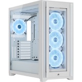 Corsair 5000X RGB QL Edition Midi Tower Hvid, Towerkabinet Hvid, Midi Tower, PC, Hvid, ATX, Spil, Flere