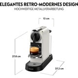 DeLonghi Citiz EN167.W, Hvid, Kapsel maskine Hvid, Hvid, Espressomaskine, 1 L, Kaffekapsel, 1260 W, Hvid