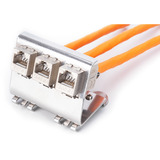 Digitus DIN-skinneadapter til 3x Keystone modul rustfrit stål
