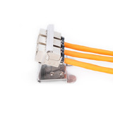 Digitus DIN-skinneadapter til 3x Keystone modul rustfrit stål