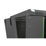 Digitus DN-19 07U-6/6-EC-SW stativ 7U Vægmonteret stativ Sort, IT kabinet Sort, Vægmonteret stativ, 7U, 60 kg, Nøglelås, 24 kg, Sort