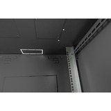 Digitus DN-19 07U-6/6-EC-SW stativ 7U Vægmonteret stativ Sort, IT kabinet Sort, Vægmonteret stativ, 7U, 60 kg, Nøglelås, 24 kg, Sort