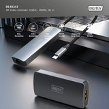 Digitus DS-55343, HDMI-udvidelse forlænger Sort