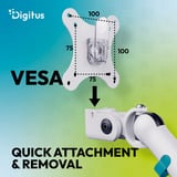 Digitus Enkelt design skærmholder, 35", 10 kg, Skærmbeslag Hvid